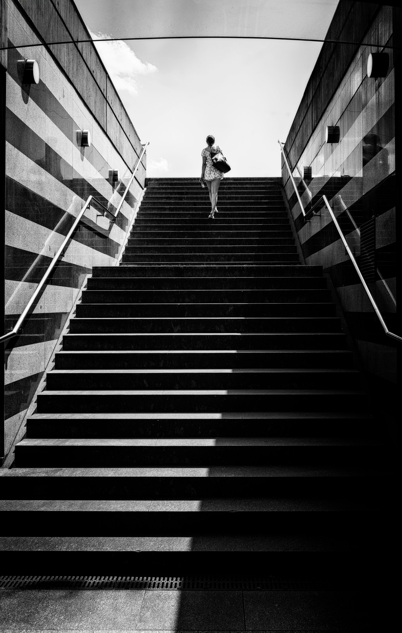 Journey Upwards – A Play of Light and Shadow